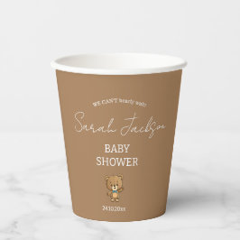 Niedliche Teddybärendusche Pappbecher