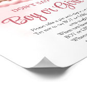 Niedliche Teddybärenwolke neun Sag nicht Junge ode Poster (Ecke)