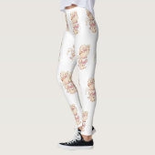 Niedliche tedgedruckte Leggings (Links)