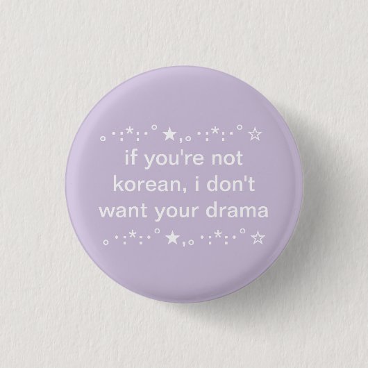 Niedliche Tee-Ästhetik Kpop und Kdrama Button (Vorderseite)
