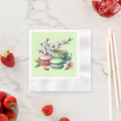 Niedliche Tee-Party-Cookies Serviette (Beispiel)