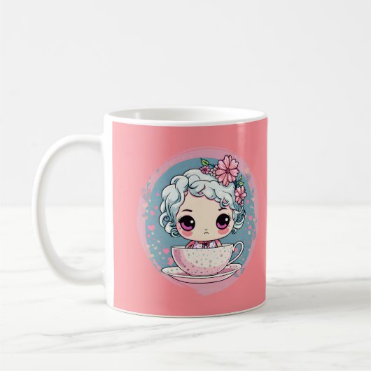 Niedliche Teecup Puppe Tasse (Links)