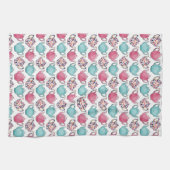 Niedliche Teekanne Design nahtlos Muster Geschirrtuch (Horizontal)