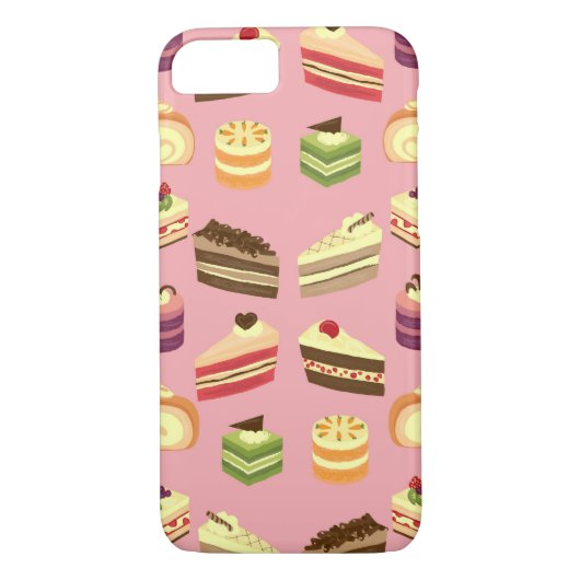 Niedliche Teekuchen - Illustrationsmuster Case-Mate iPhone Hülle (Rückseite)