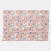 Niedliche Teigwaren Gemüse und Früchte Geschirrtuch (Horizontal)