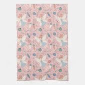 Niedliche Teigwaren Gemüse und Früchte Geschirrtuch (Vertikal)