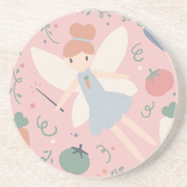 Niedliche Teigwaren Gemüse und Früchte Getränkeuntersetzer