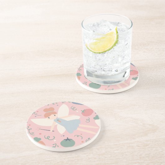 Niedliche Teigwaren Gemüse und Früchte Getränkeuntersetzer (Seite)