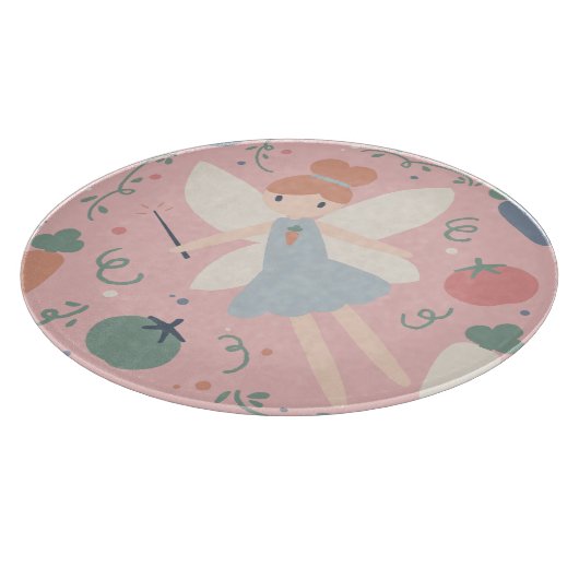 Niedliche Teigwaren Gemüse und Früchte Schneidebrett (Ecke)