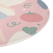 Niedliche Teigwaren Gemüse und Früchte Schneidebrett (Ecke)