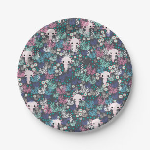 Niedliche Teller aus Axolotpapier