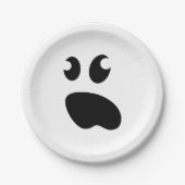 Niedliche Teller aus Ghost-Halloween-Party (Vorderseite)