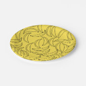 Niedliche Teller des Bananenpapiers (Schrägansicht)