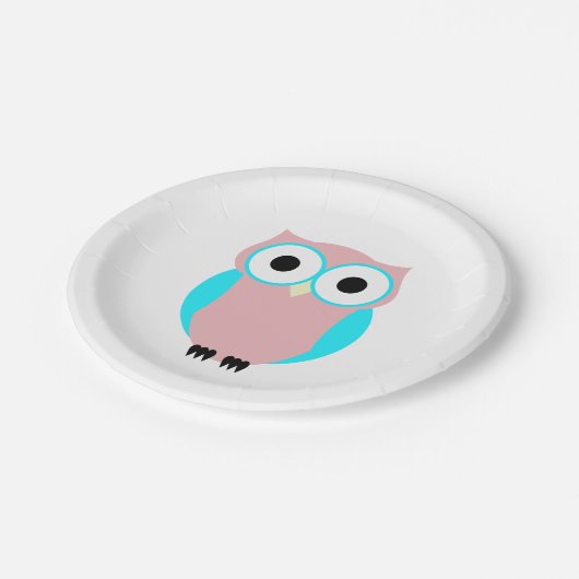 Niedliche Teller für Babydusche (Schrägansicht)