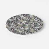 Niedliche Teller für Husky-Papier (Schrägansicht)