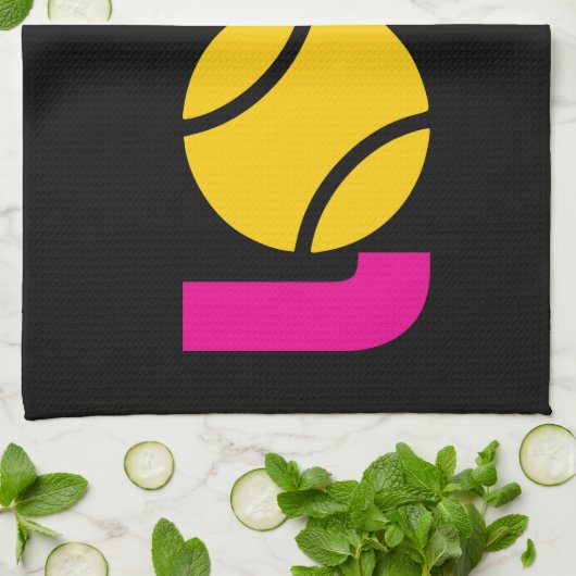 Niedliche Tennis-LIEBE - Geschirrtuch (Gefaltet)