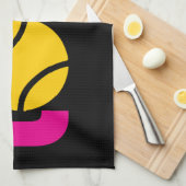 Niedliche Tennis-LIEBE - Geschirrtuch (Viertel Falte)