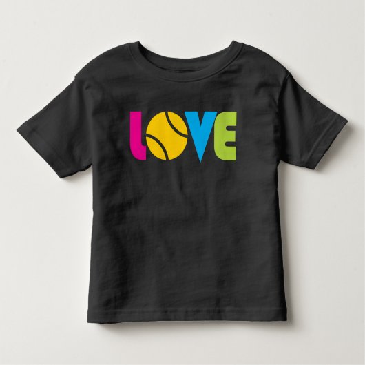 Niedliche Tennis-LIEBE - Kleinkind T-shirt (Vorderseite)