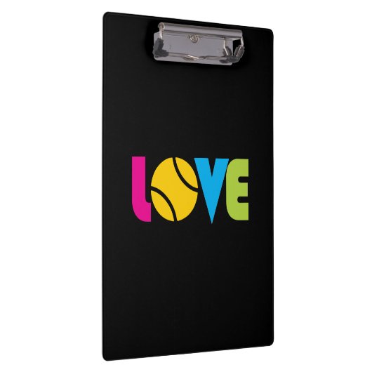 Niedliche Tennis-LIEBE - Klemmbrett (Rechts)