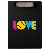 Niedliche Tennis-LIEBE - Klemmbrett (Vorderseite)