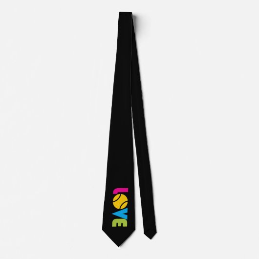 Niedliche Tennis-LIEBE - Krawatte (Vorderseite)