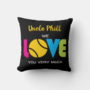 Niedliche Tennis-LIEBE - Sondertext Kissen