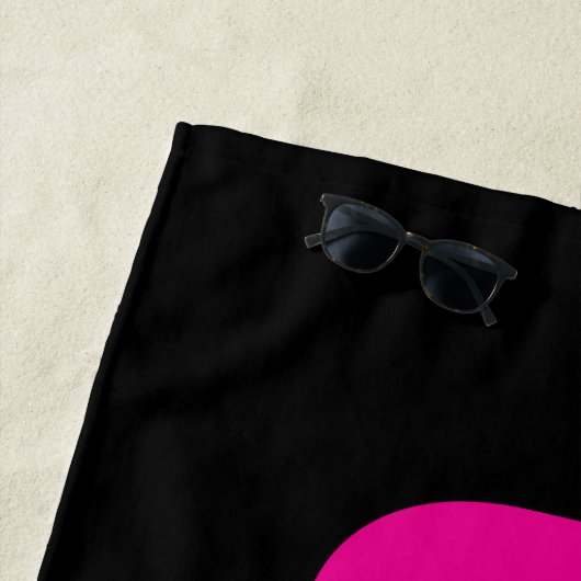 Niedliche Tennis-LIEBE - Strandtuch (Beispiel)