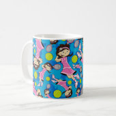 Niedliche Tennis-Mädchen-Tasse Kaffeetasse (Vorderseite Links)