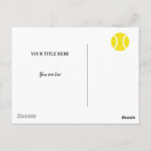 Niedliche Tennisplakate für neue Adresse Party & m Postkarte (Rückseite)