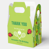 Niedliche Tennisschläger mit Ladybirds, DANKE Geschenkschachtel (Geöffnet)