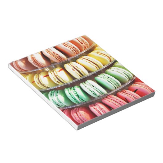 Niedliche Tessiner Macaron Notizblock (angewinkelt)