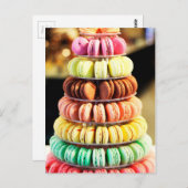 Niedliche Tessiner Macaron Postkarte (Vorne/Hinten)