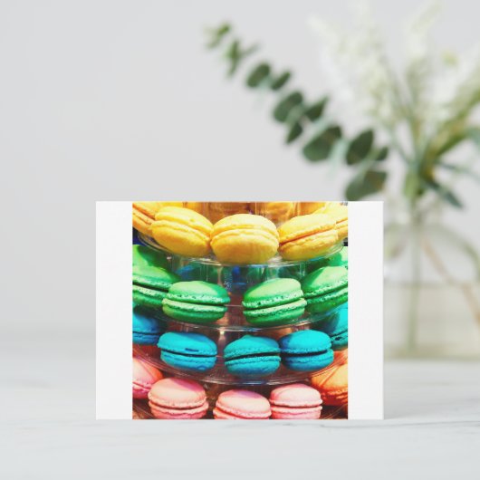 Niedliche Tessiner Macaron Postkarte (Stehend Vorderseite)