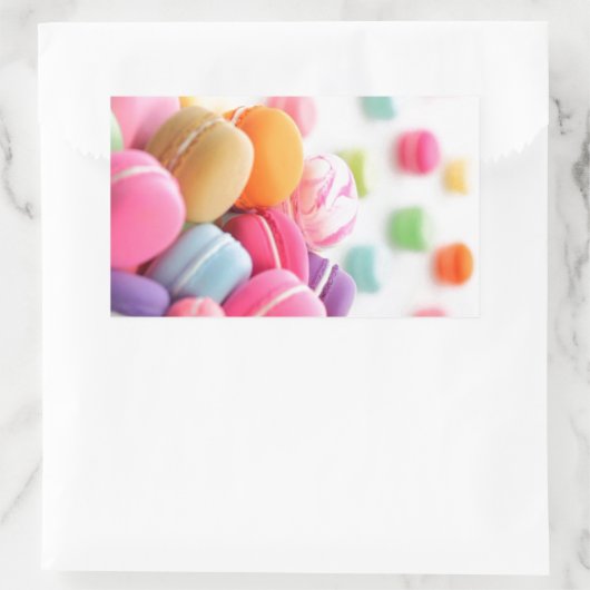 Niedliche Tessiner Macaron Rechteckiger Aufkleber (Tasche)