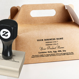 Niedliche Texas Hütte Lebensmittelrecht kennzeichn Gummistempel