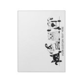 Niedliche Texttafeln für Katzen und Hunde Notizblock (Rotiert)