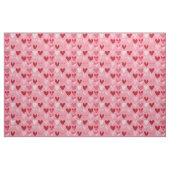 Niedliche Texturierte Herzen auf rosa Stoff (Fat Quarter (45,7 x 55,9 cm))