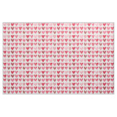 Niedliche Texturierte Herzen auf weiß Stoff (Fat Quarter (45,7 x 55,9 cm))