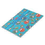 Niedliche Textzeichen Notepad oder Jotter, Rot, Bl Notizblock (angewinkelt)