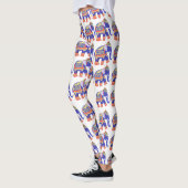 Niedliche thailändische Elefantenmuster Leggings (Links)