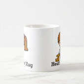 Niedliche Tierärztin mit Welpe Kaffeetasse (Mittel)