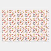 Niedliche Tierbabys Geschenkpapier Set (Vorderseite 2)