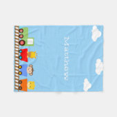 Niedliche Tiere auf der Netzhaut Fleecedecke (Vorderseite (Horizontal))