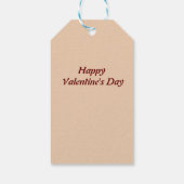 Niedliche Tiere auf Liebe-Karte Geschenkanhänger (Rückseite)