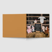 Niedliche Tiere Baby-Foto-Kegel Gästebuch (Voll)