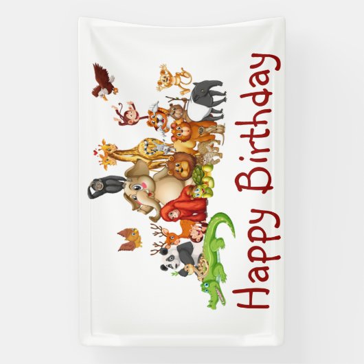 Niedliche Tiere Banner (Vertikal)