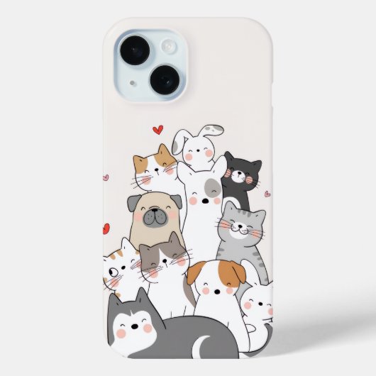 niedliche Tiere Case-Mate iPhone Hülle (Rückseite)
