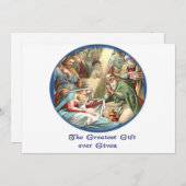 Niedliche Tiere Christimas Feiertagskarte (Vorne/Hinten)