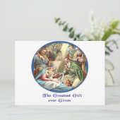 Niedliche Tiere Christimas Feiertagskarte (Stehend Vorderseite)