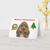 Niedliche Tiere Christimas Karte (Gelbe Blume)